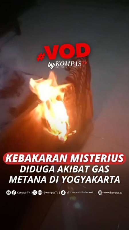 Kebakaran Misterius Diduga Akibat Gas Metana di Yogyakarta