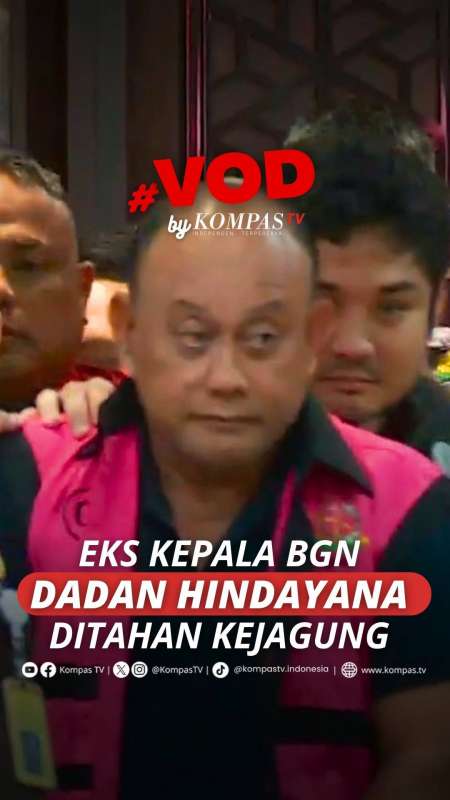 Eks Kepala BGN Dadan Hindayana Ditahan Kejagung