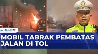 mobil-terbakar-usai-tabrak-pembatas-jalan-di-tol-lingkar-luar-cengkareng-sapa-pagi