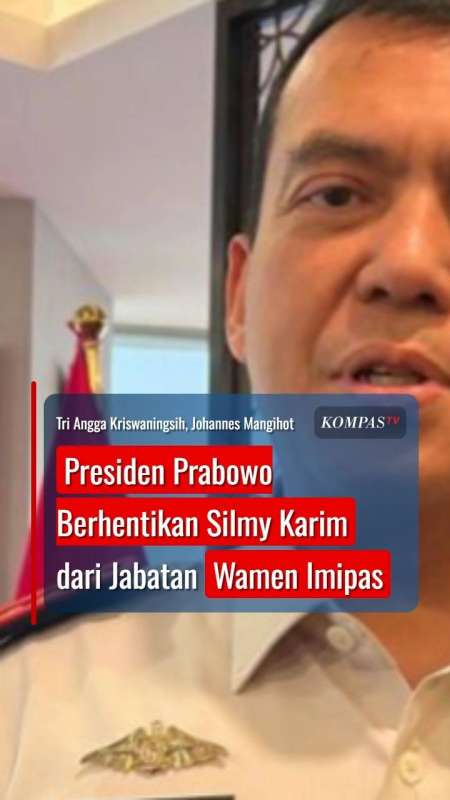 Presiden Prabowo Resmi Berhentikan Silmy Karim Dari Jabatan Wamen Imipas