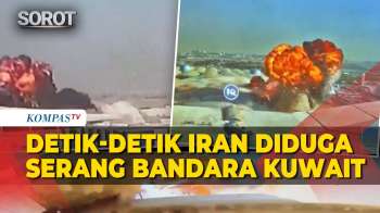 Ledakan! Detik-Detik Drone Iran Diduga Serang Bandara Kuwait, 1 Orang Tewas