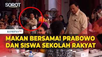 Duduk Bareng! Presiden Prabowo Makan dengan Siswa Sekolah Rakyat di Tabanan, Bali