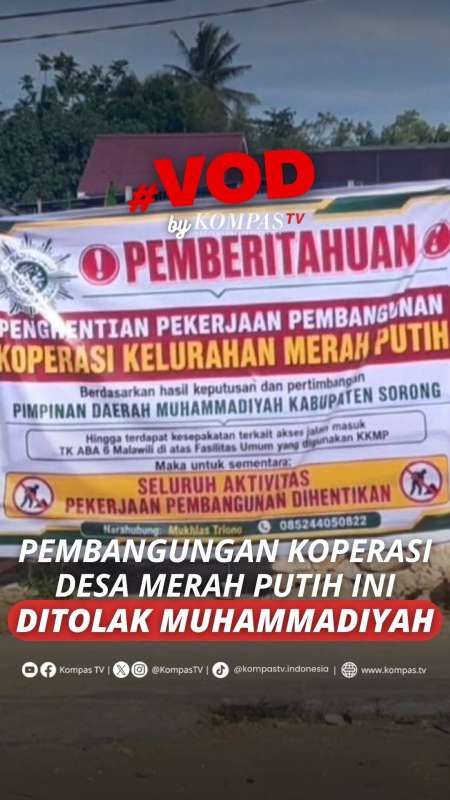 PEMBANGUNAN KOPERAS DESA MERAH PUTIH INI DITOLAK MUHAMMADIYAH