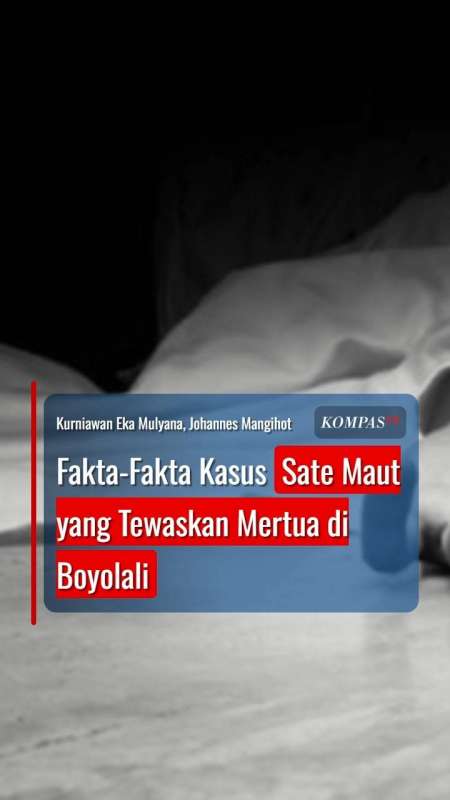 Fakta-Fakta Kasus Sate Maut yang Tewaskan Mertua di Boyolali