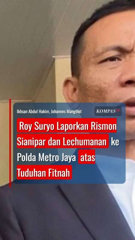 Roy Suryo Laporkan Rismon Sianipar dan Lechumanan ke Polda Metro Jaya atas Tuduhan Fitnah