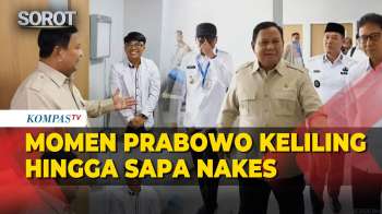 Momen Prabowo Keliling Hingga Sapa Nakes Saat Tinjau RSUD Krui Lampung