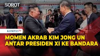 Momen Akrab Kim Jong Un Mengantar Presiden Xi ke Bandara hingga Jabat Erat