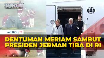 Dentuman Meriam Sambut Presiden Jerman Steinmeier Tiba Di Indonesia Jelang Bertemu Prabowo