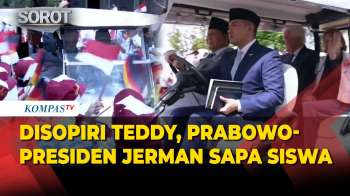 Disopiri Seskab Teddy, Prabowo & Presiden Jerman Frank-Walter Steinmeier Sapa Siswa SD