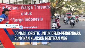 Kala Warga Galang Donasi untuk Logistik Demo hingga Bunyikan Klakson Bentuk Dukungan Hentikan MBG