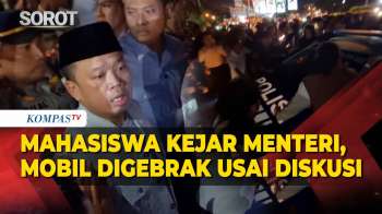 Memanas! Mahasiswa Kejar Menteri Kabinet Prabowo Usai Diskusi Di UGM, Mobil Digebrak