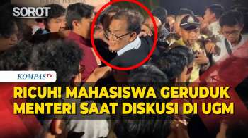 Detik-Detik Ricuh! Mahasiswa Geruduk Nusron-Budiman saat Diskusi di Kampus UGM