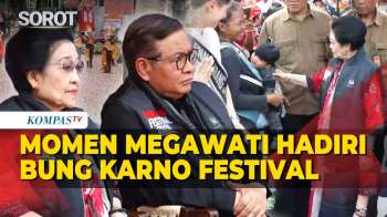 Momen Megawati Hadiri Acara Bung Karno Festival, Didampingi Pramono-Rano