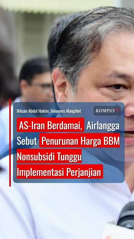 AS-Iran Berdamai, Airlangga: Penurunan Harga BBM Nonsubsidi Tunggu Implementasi Perjanjian