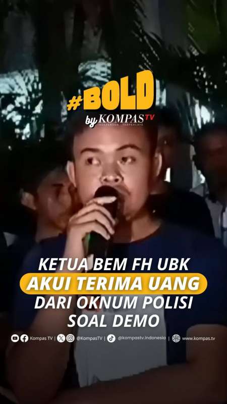 KETUA BEM FH UBK AKUI TERIMA UANG DARI OKNUM POLISI SOAL DEMO
