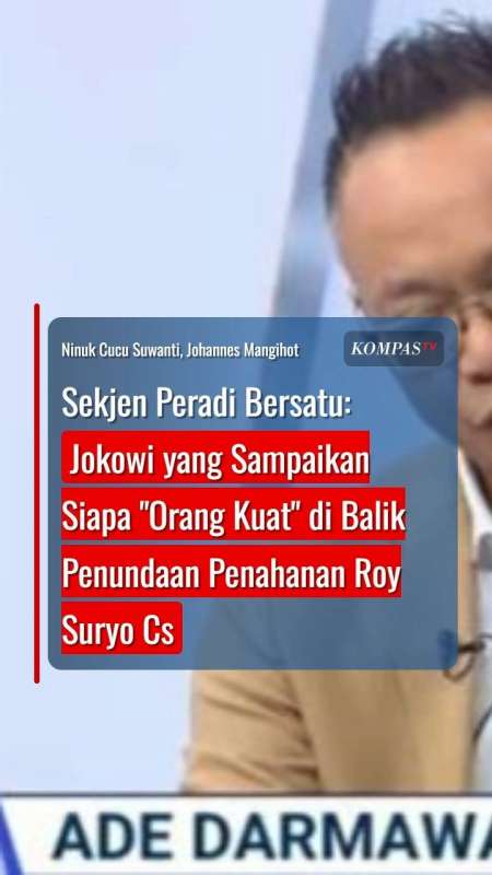 Peradi Bersatu: Jokowi akan Sampaikan Siapa Orang Kuat di Balik Roy Suryo Cs tak Ditahan