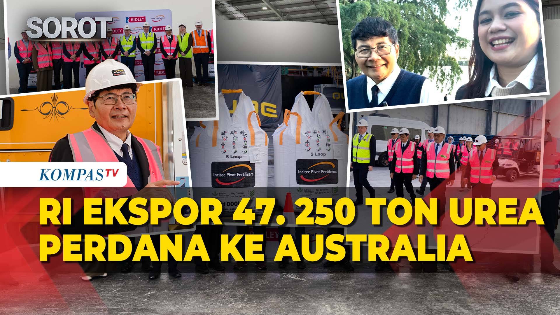 Perdana! Indonesia Resmi Ekspor 47 Ribu Ton Urea ke Australia, Perkuat Ketahanan Pangan Indo-Pasifik
