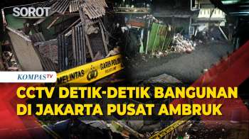 Detik-detik Kos-kosan Di Tanah Abang Ambruk, Penghuni Sempat Mengungsi Usai Muncul Retakan