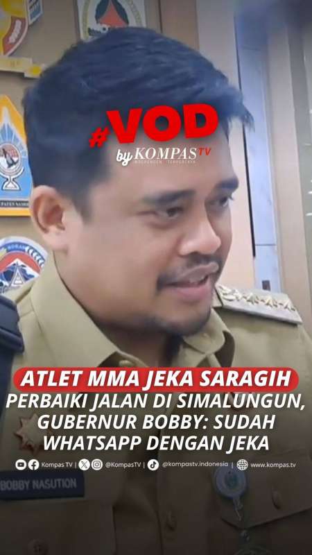 ATLET MMA JEKA SARAGIH PERBAIKI JALAN DI SIMALUNGUN, GUBERNUR BOBBY: SUDAH WA DENGAN JEKA