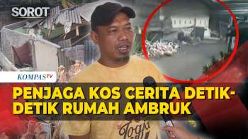 Suara Gemuruh! Penjaga Cerita Detik-detik Rumah Ambruk di Sebalah Gedung Kos di Jakarta Pusat