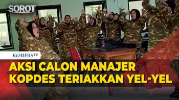 Momen Calon Manajer Kopdes Teriakkan Yel-yel Jiwa Korsa, Hura!