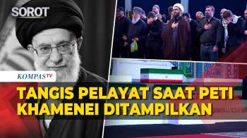 Peti Jenazah Ayatollah Ali Khamenei Ditampilkan Jelang Pemakaman, Tangis Pelayat Pecah!