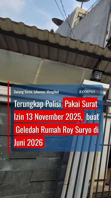 Terungkap Penyidik Pakai Surat Izin 13 November 2025, Geledah Rumah Roy Suryo di Juni 2026
