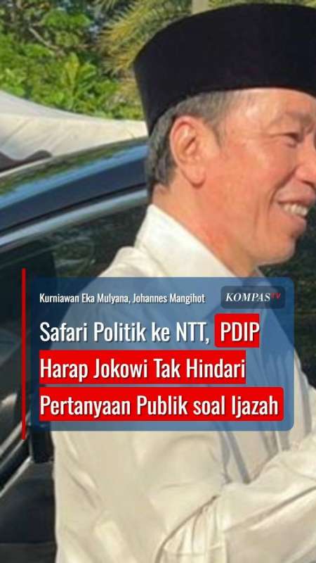 Safari Politik ke NTT, PDIP Harap Jokowi Tak Hindari Pertanyaan Publik soal Ijazah