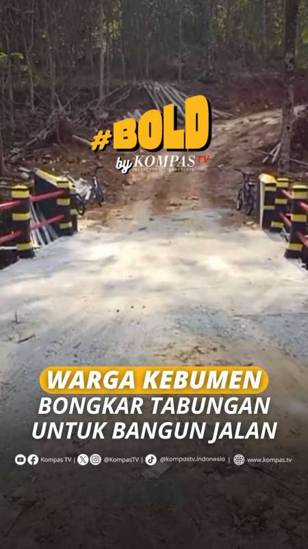 WARGA KEBUMEN BONGKAR TABUNGAN UNTUK BANGUN JALAN