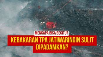 Penyebab Kebakaran TPA Jatiwaringin Sulit Dipadamkan