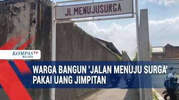 Melihat 'Jalan Menuju Surga' Yang Dibangun Swadaya Oleh Warga Dari Uang Jimpitan