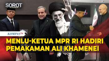 Hadiri Pemakaman Ali Khamenei, Menlu Sugiono-Muzani Disambut Araghchi & Ketua Parlemen Iran