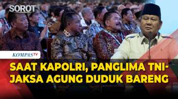 Saat Jaksa Agung, Panglima TNI-Kapolri Duduk Bareng Simak Presiden Prabowo di Hari Koperasi Nasional