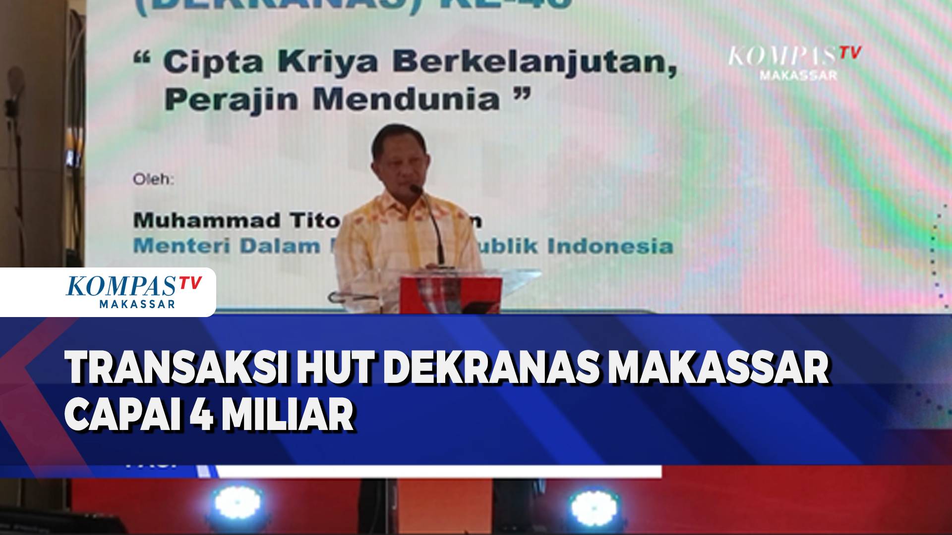 HUT Dekranas ke-46 di Makassar Catat Transaksi Rp4 Miliar, UMKM dan Pariwisata Ikut Terdongkrak
