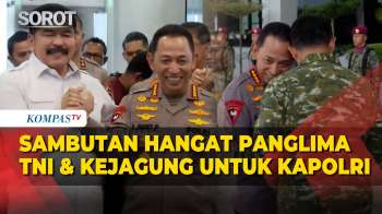 Sambutan Hangat Panglima TNI dan Kejagung untuk Kunjunga Kapolri