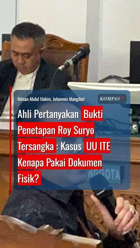 Ahli Pertanyakan Bukti Roy Suryo jadi Tersangka: Kasus UU ITE Kenapa Pakai Dokumen Fisik?