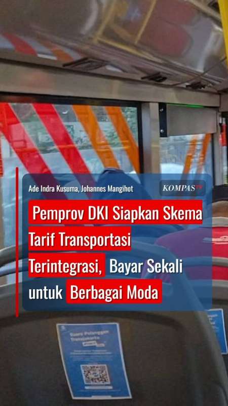 Pemprov DKI Siapkan Skema Tarif Transportasi Terintegrasi, Bayar Sekali buat Berbagai Moda