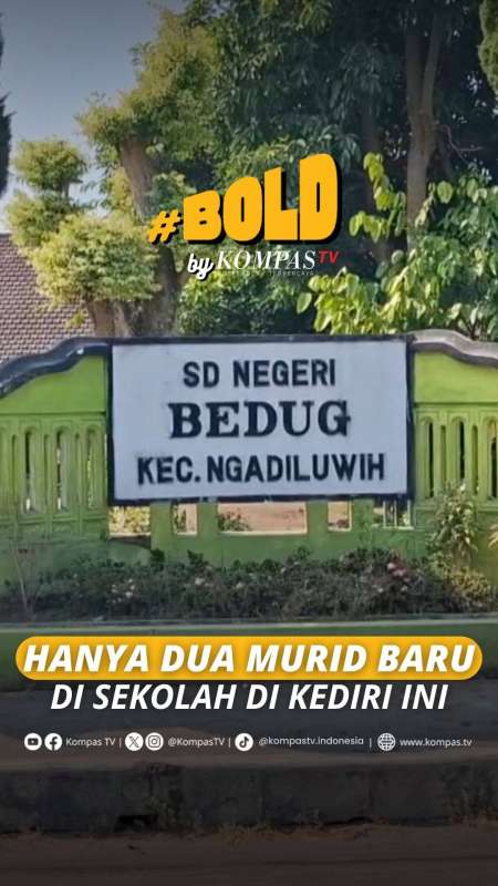 HANYA DUA MURID BARU DI SEKOLAH DI KEDIRI INI