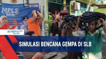 Siswa SLB Di Kota Malang Ikuti Simulasi Penanggulangan Bencana Gempa Bumi