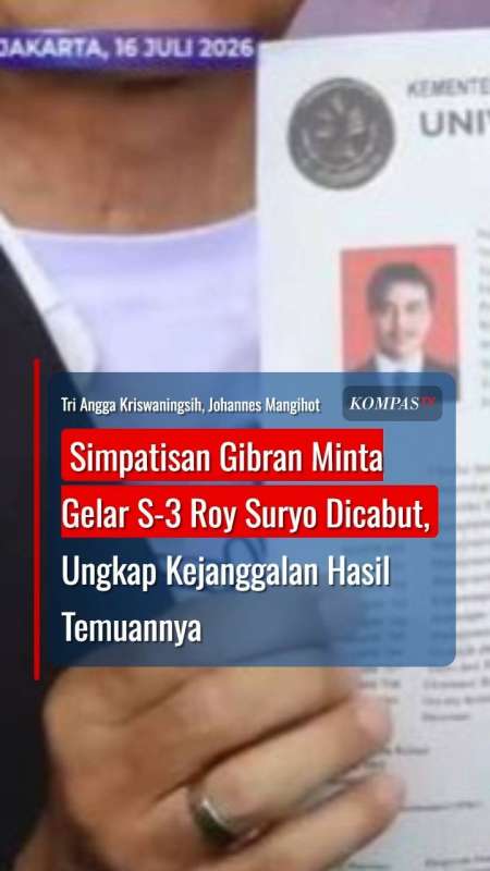 Simpatisan Gibran Minta Gelar S-3 Roy Suryo Dicabut, Ungkap Kejanggalan Hasil Temuannya