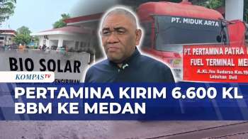 Pertamina Tambah Pasokan 6.600 Kiloliter BBM Ke SPBU Medan Untuk Kurangi Antrean | KOMPAS PAGI