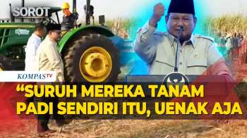 Presiden Prabowo: Kalau Petani Nggak Boleh Dapat Penghasilan Tinggi, Suruh Tanam Padi Sendiri!