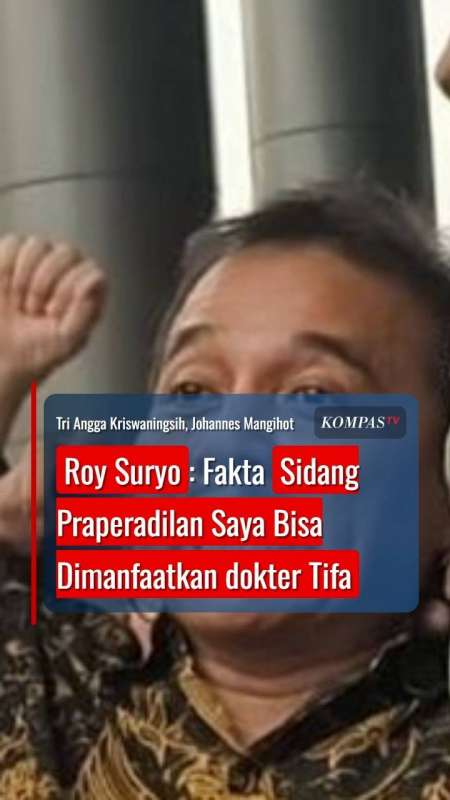 Roy Suryo: Fakta Sidang Praperadilan Saya Bisa Dimanfaatkan dokter Tifa