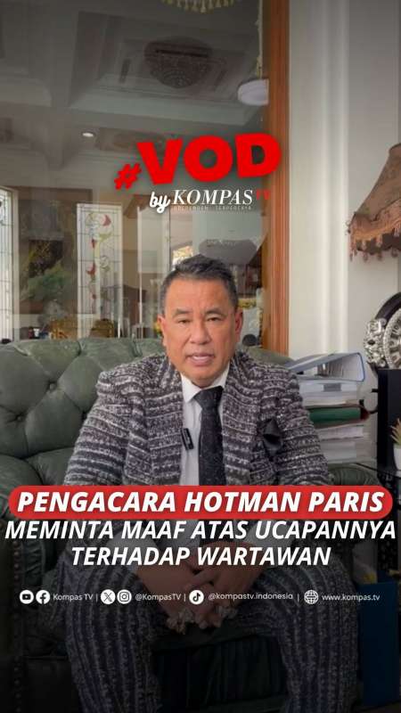 PENGACARA HOTMAN PARIS MEMINTA MAAF ATAS UCAPANNYA TERHADAP WARTAWAN