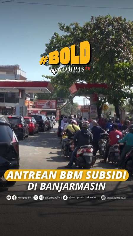 ANTREAN BBM SUBSIDI DI BANJARMASIN