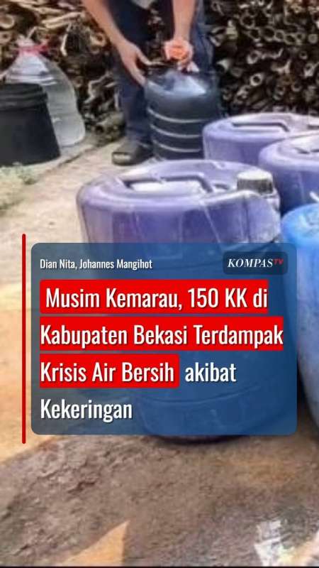 Musim Kemarau, 150 KK di Bekasi Terdampak Krisis Air Bersih Akibat Kekeringan