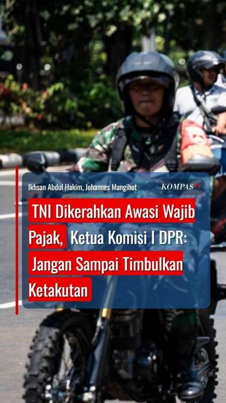 TNI Dikerahkan Awasi Wajib Pajak, Ketua Komisi I DPR: Jangan Sampai Timbulkan Ketakutan