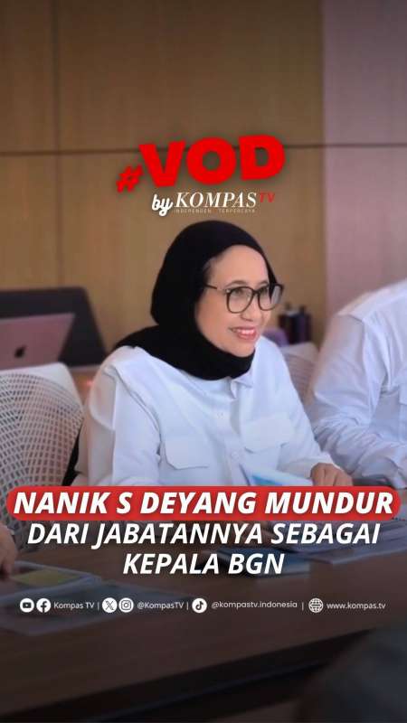 NANIK S DEYANG MUNDUR DARI KEPALA BADAN GIZI NASIONAL
