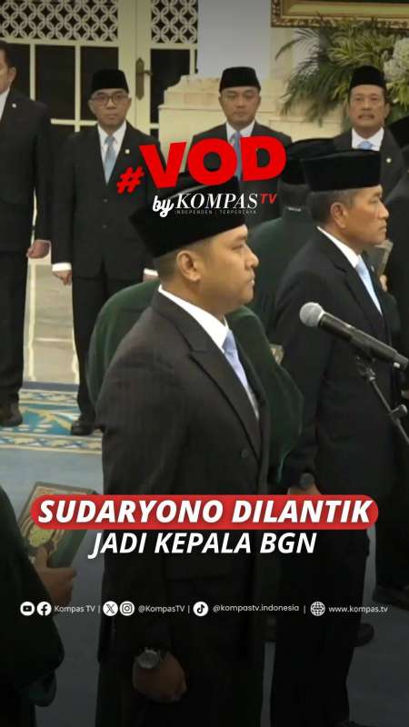 SUDARYONO DILANTIK JADI KEPALA BGN