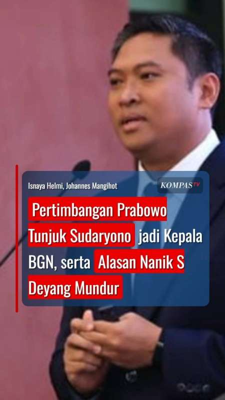 Pertimbangan Prabowo Tunjuk Sudaryono Jadi Kepala BGN, Serta Alasan Nanik S Deyang Mundur